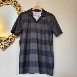 Nike Golf DRI-Fit Polo in Grey Stripe